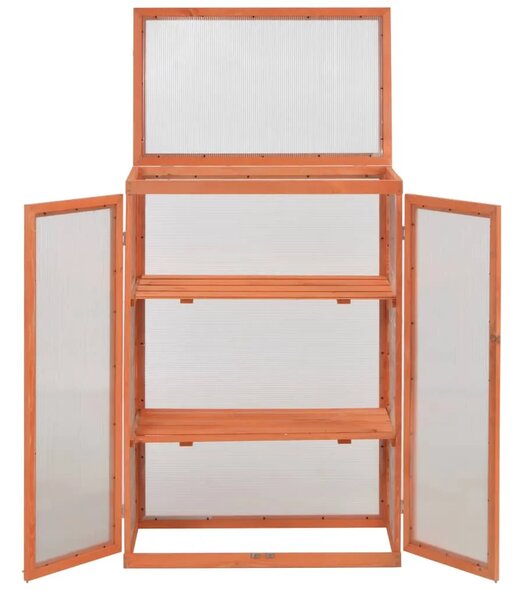 Staklenik od drva 75 x 47 x 109 cm