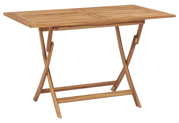 Sklopivi vrtni stol od tikovine 120 x 70 x 75 cm - Smeđa 1 Smeđa