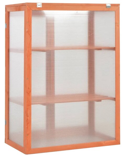 Staklenik od drva 75 x 47 x 109 cm
