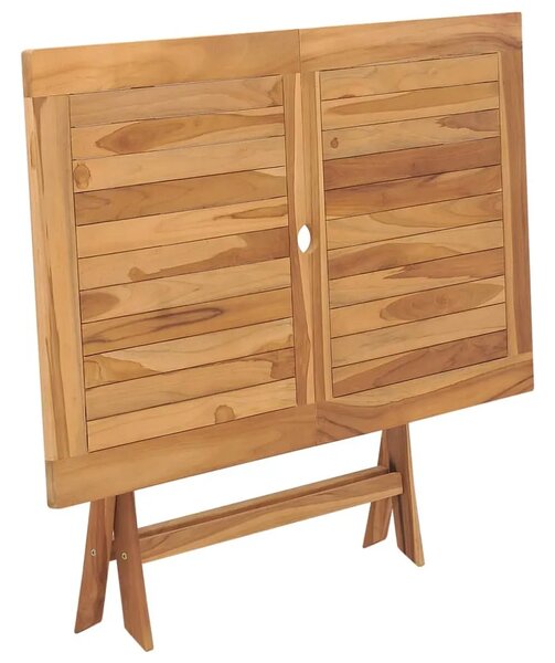 Sklopivi vrtni stol od tikovine 120 x 70 x 75 cm - Smeđa 1 Smeđa
