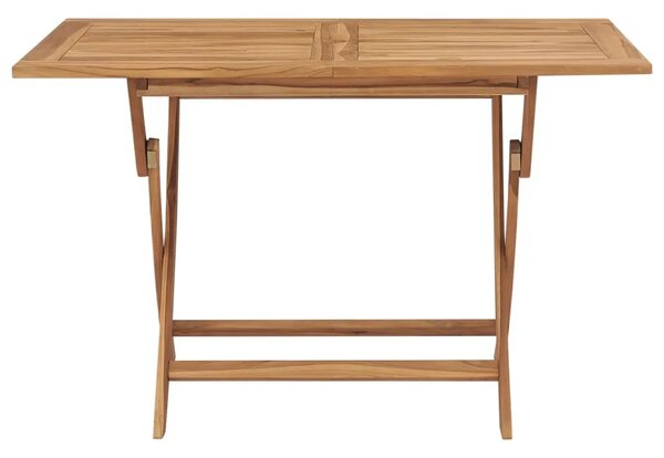 Sklopivi vrtni stol od tikovine 120 x 70 x 75 cm - Smeđa 1 Smeđa
