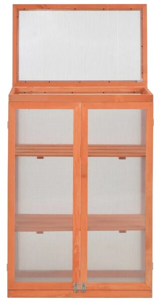 Staklenik od drva 75 x 47 x 109 cm
