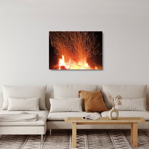 Staklena slika vatre (70x50 cm)
