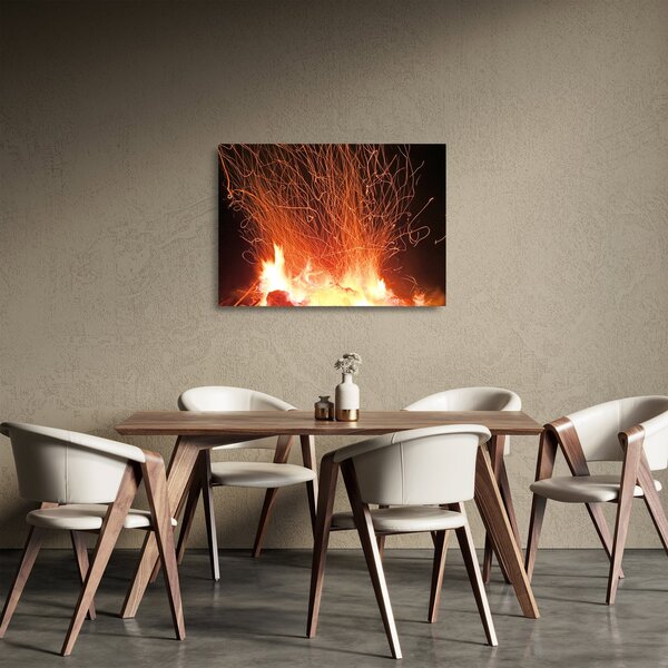Staklena slika vatre (70x50 cm)