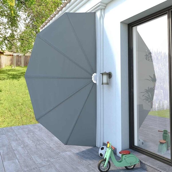 Sklopiva bočna tenda siva 200 cm - Siva 200 cm 1 Siva