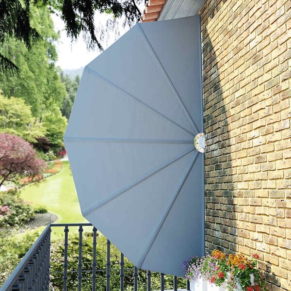 Sklopiva bočna tenda siva 200 cm - Siva 200 cm 1 Siva