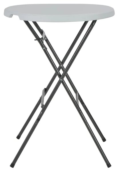 Sklopivi barski stol bijeli 80 x 110 cm HDPE - Bijela 1 Bijela