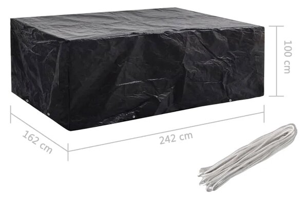 Navlaka za vrtni namještaj s 8 ušica 242 x 162 x 100 cm - 242 x 162 x 100 cm 1 242 x 162 x 100 cm 1