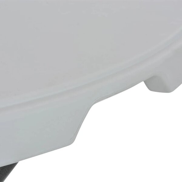 Sklopivi barski stol bijeli 80 x 110 cm HDPE - Bijela 1 Bijela