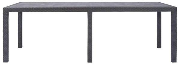 Vrtni stol smeđi 220 x 90 x 72 cm plastika s izgledom ratana - Smeđa 220 x 90 x 72 cm 1 Smeđa