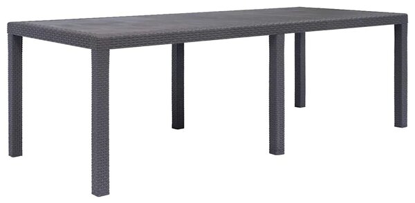 Vrtni stol smeđi 220 x 90 x 72 cm plastika s izgledom ratana - Smeđa 220 x 90 x 72 cm 1 Smeđa