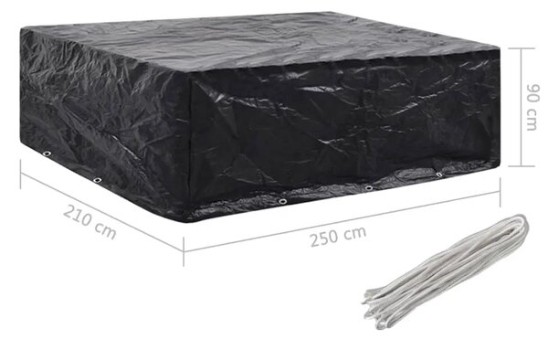 Navlaka za vrtni namještaj s 8 ušica 250 x 210 x 90 cm - 250 x 210 x 90 cm 1 250 x 210 x 90 cm 1