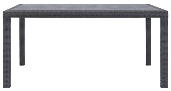 Vrtni stol smeđi 150 x 90 x 72 cm plastika s izgledom ratana - Smeđa 150 x 90 x 72 cm 1 Smeđa
