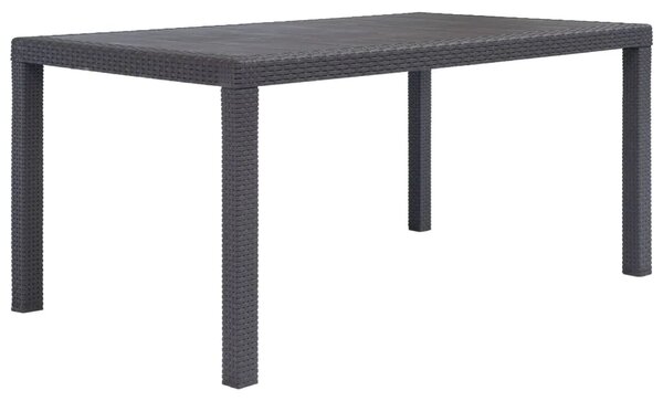 Vrtni stol smeđi 150 x 90 x 72 cm plastika s izgledom ratana - Smeđa 150 x 90 x 72 cm 1 Smeđa