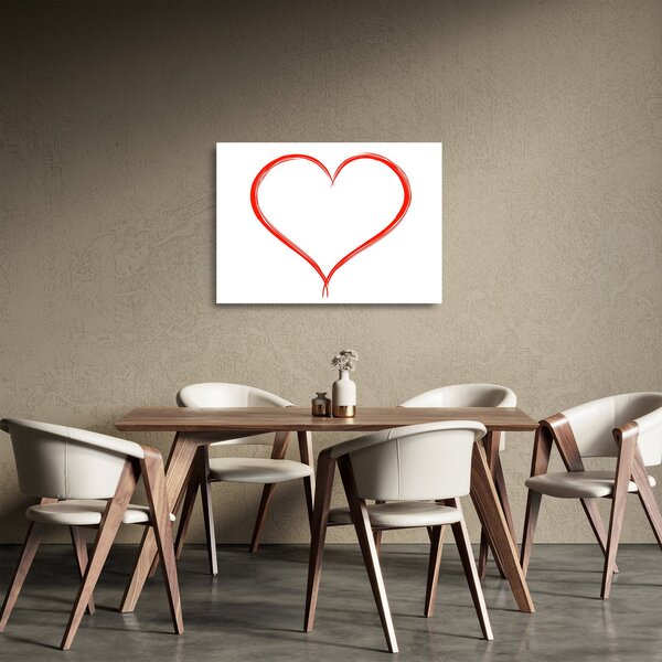 Staklena slika srca (70x50 cm)