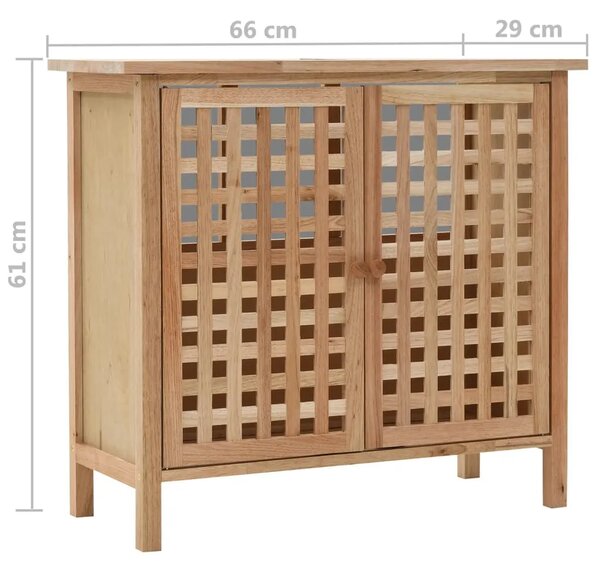 Ormarić za Lavabo - Umivaonik od masivne orahovine 66 x 29 x 61 cm