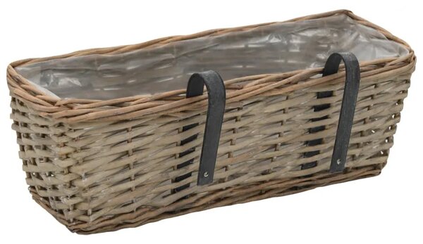 Balkonska sadilica od pruća s PE oblogom 2 kom 40 cm - 40 x 16 x 13 cm 2 40 x 16 x 13 cm