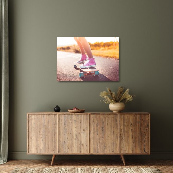 Staklena slika skateboarda (70x50 cm)