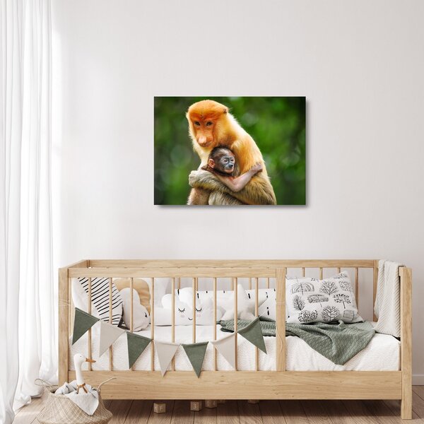 Staklena slika majmuna (70x50 cm)