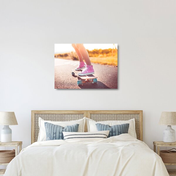 Staklena slika skateboarda (70x50 cm)