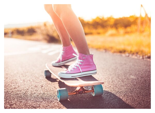Staklena slika skateboarda (70x50 cm)