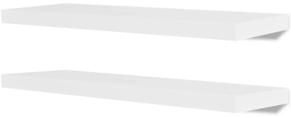 Zidne police 4 kom bijele 80 cm - Bijela 80 cm 4 1