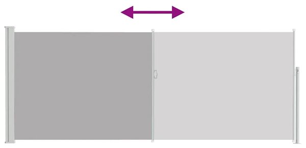 Uvlačiva bočna tenda 117x314 cm siva - Siva 117 x 300 cm 1 Siva
