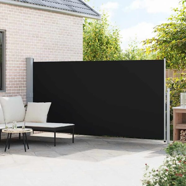 Uvlačiva bočna tenda 160 x 514 cm crna - Crna 160 x 500 cm 1 Crna