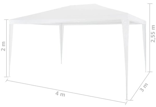 Sjenica za zabave 3 x 4 m bijela - Bijela 3 x 4 m 1 Bijela