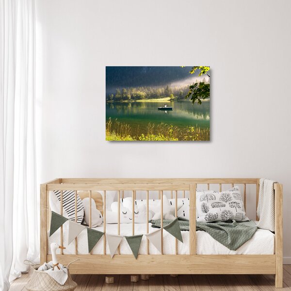 Staklena slika jezera (70x50 cm)