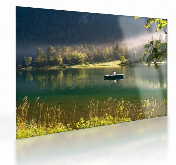 Staklena slika jezera (70x50 cm)