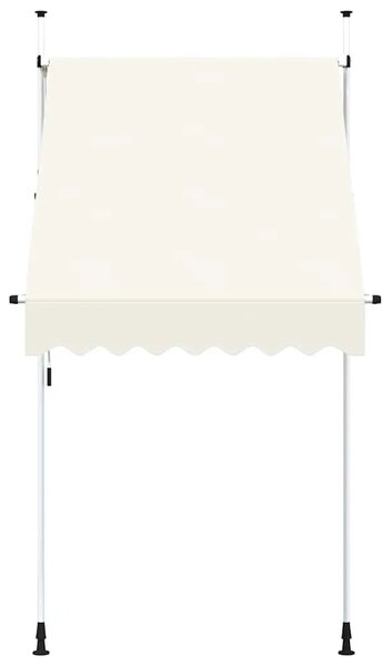 Tenda na ručno uvlačenje 150 cm krem - Krema 1 bijeli okvir 150 cm
