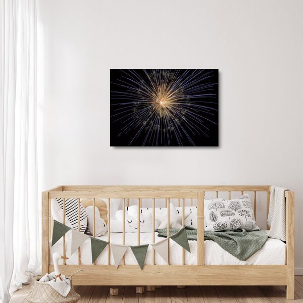 Staklena slika vatrometa (70x50 cm)