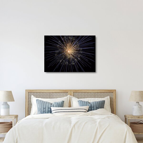 Staklena slika vatrometa (70x50 cm)