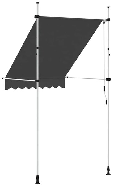 Tenda na ručno uvlačenje 150 cm antracit - Antracit 1 bijeli okvir 150 cm