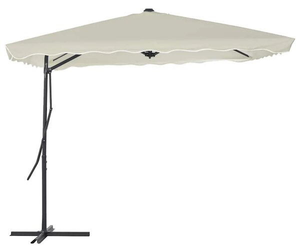 Vanjski suncobran s čeličnim stupom 250 x 250 cm boja pijeska - Pijesak 1 Pijesak