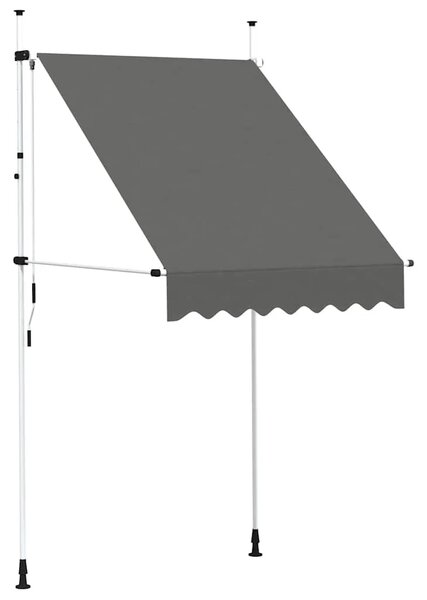 Tenda na ručno uvlačenje 150 cm antracit - Antracit 1 bijeli okvir 150 cm