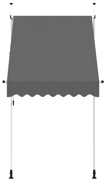 Tenda na ručno uvlačenje 150 cm antracit - Antracit 1 bijeli okvir 150 cm