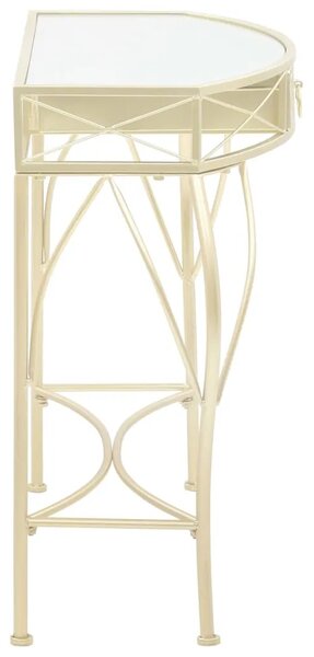 Bočni stolić u francuskom stilu metalni 82 x 39 x 76 cm zlatni - Zlatno 1 Zlatno