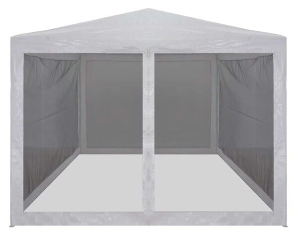 Šator za svadbe - šator za zabave s 4 mrežasta bočna zida 3 x 3 m - Bijela 3 x 3 m 1 s 4 bočna zida