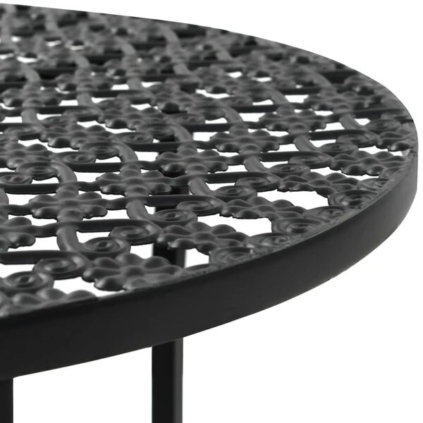 Bistro stol crni 40 x 70 cm metalni