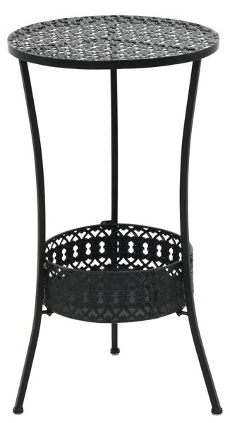 Bistro stol crni 40 x 70 cm metalni