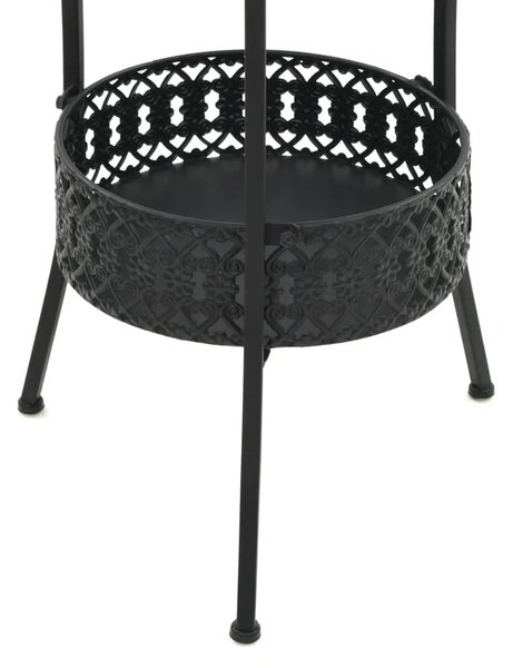 Bistro stol crni 40 x 70 cm metalni