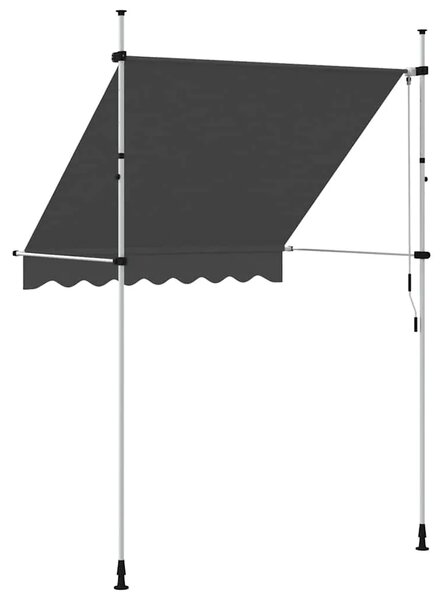 Tenda na ručno uvlačenje 200 cm antracit - Antracit 1 bijeli okvir 200 cm