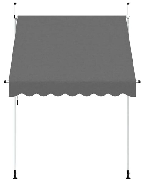 Tenda na ručno uvlačenje 200 cm antracit - Antracit 1 bijeli okvir 200 cm