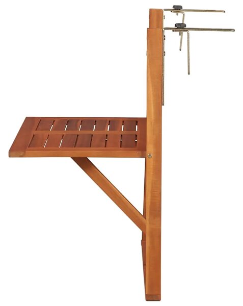 Viseći stol za balkon 64 5 x 44 x 80 cm masivno bagremovo drvo