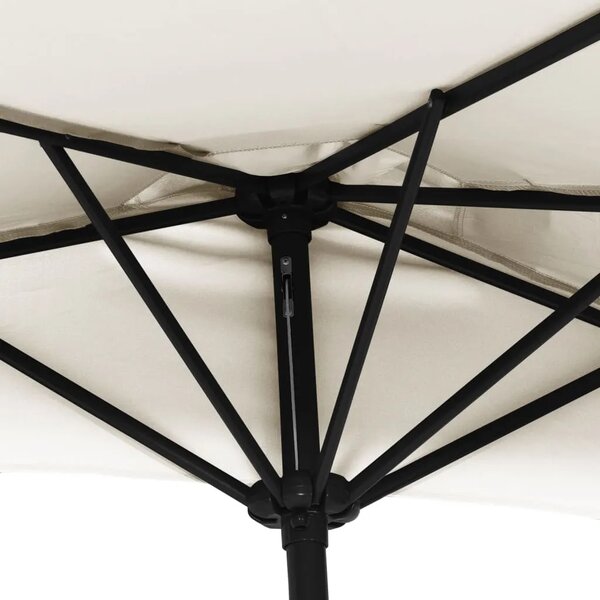 Balkonski suncobran s aluminijskom šipkom 270x144 cm - Pijesak 1 Pijesak