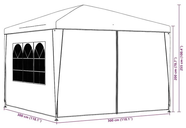 Šator za svadbe - šator za zabave 3 x 3 m zeleni - Zelena 3 x 3 m 1 Zelena
