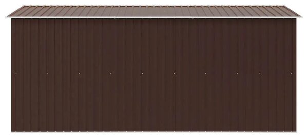 Vrtna kućica - Vrtno spremište 257 x 392 x 181 cm metalno smeđe - Smeđa 257 x 392 x 181 cm 1 Smeđa