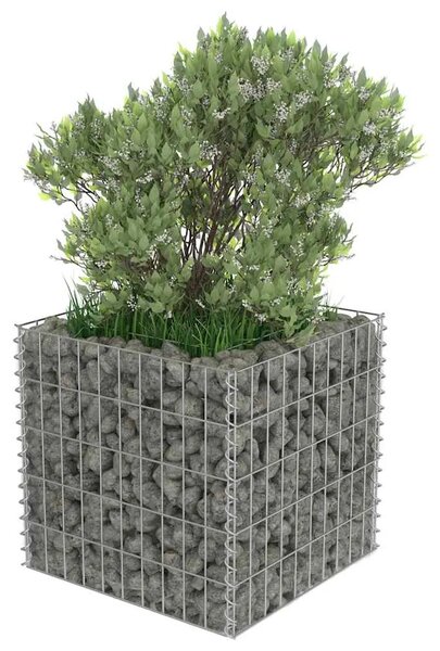 Gabionska sadilica od pocinčanog čelika 50 x 50 x 50 cm - 50 x 50 x 50 cm 1 50 x 50 x 50 cm